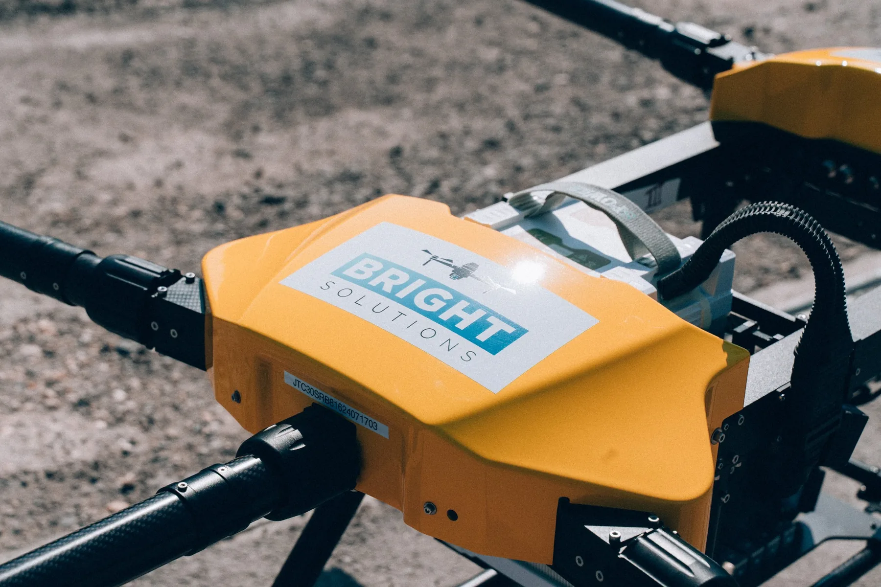 Drone equipment closeup